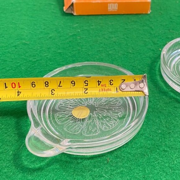 Vintage Glass Ashtray, Trinket Dish Set of 2, custom coasters/Gift for Her/Gift - Picture 4 of 10